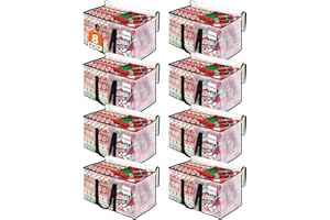 BlissTotes Moving Bags, 93L 8-Pack Storage Bags, Moving Box Heavy Duty Extra Large, Moving Totes with Zipper, Reinforced Handles & Tag Pocket, Boxes for Packaging Moving