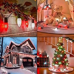 Christmas Pathway Lights Outdoor, 2 Pack 26 Ft 20