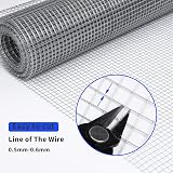 PICK FOR LIFE Galvanized Hardware Cloth Mesh 6Mx20cm 7x7mm Roll view 4