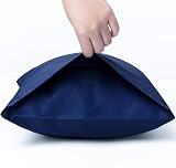 NTBAY 2 Pack 500 Thread Count Egyptian Cotton Pillow Cases Navy 50x75 cm view 5