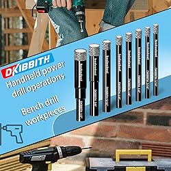 3pc 9/16” Diamond Core Drill Bits Set, 14mm Tile