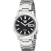 SEIKO Men's SNK795 SEIKO 5 Automatic Stainless Steel Watch with Black Dial