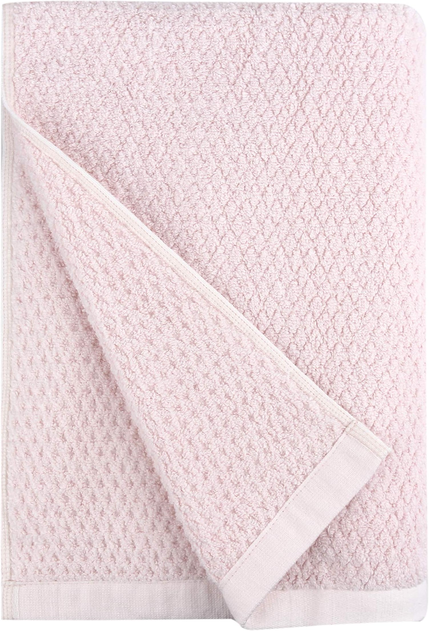 Everplush Diamond Jacquard Light Pink Bath Sheet, 1 Pack (35 x 66)