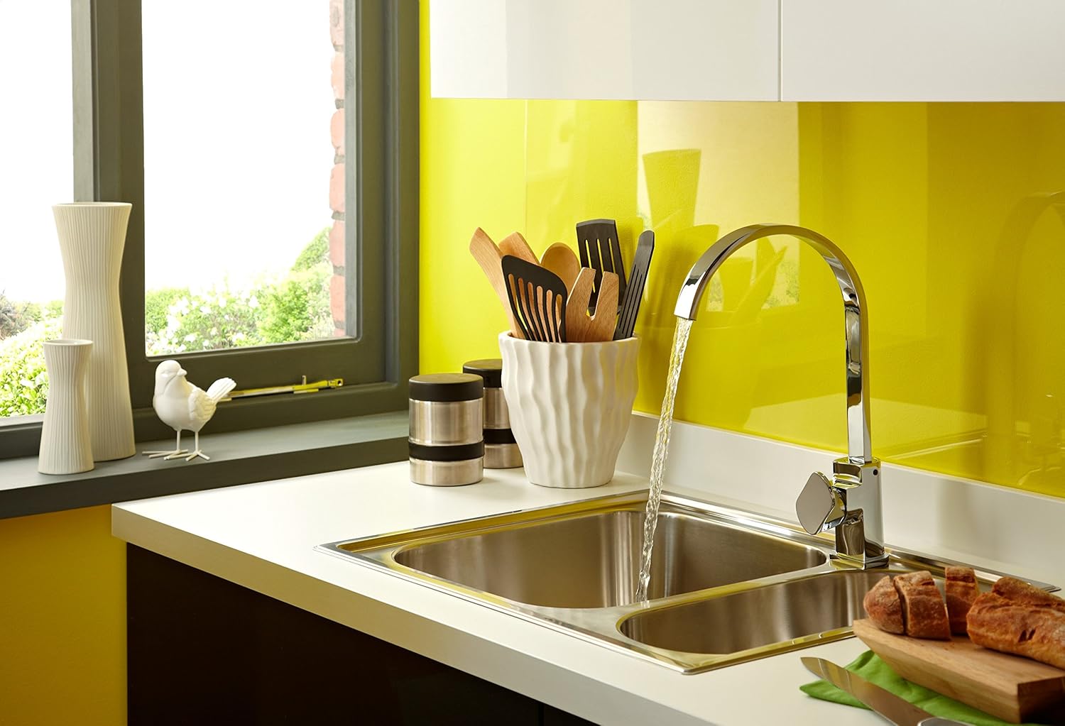 Bristan CHR EFSNK C Cherry Easyfit Kitchen Sink Mixer Tap with Swivel Spout, Chrome BigaMart