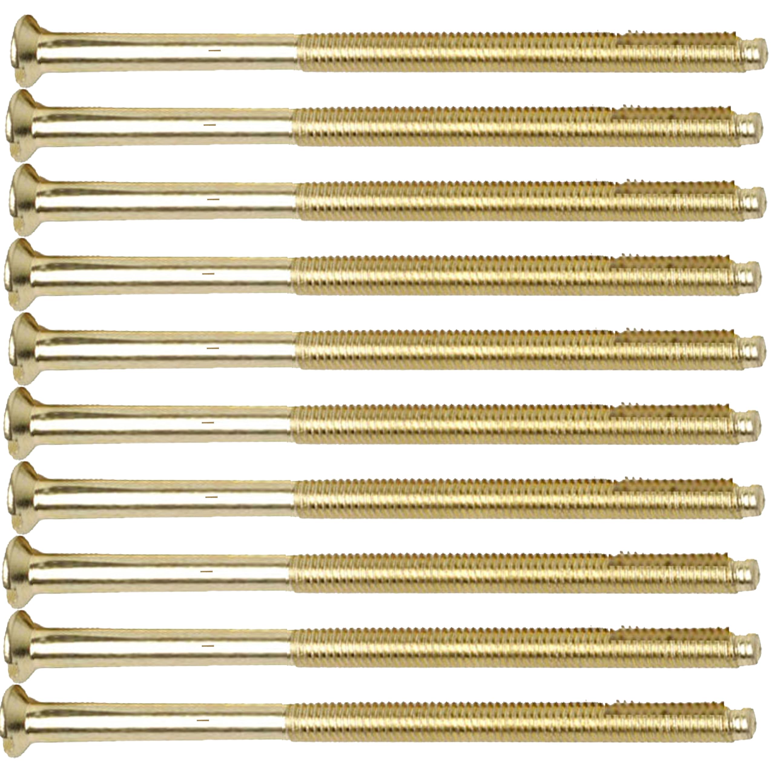Brass Electrical Screws Long 50mm, 75mm Electrical Socket Switch Screw (10, 75mm)