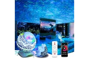 anysun Star Projector, Galaxy Projector for Bedroom 5 in 1, Bluetooth Speaker & 19 White Noise & Remote Control & Timer, 14 Colors LED Night Lights for Kids Adults,Party,Home Theater,Room Decor
