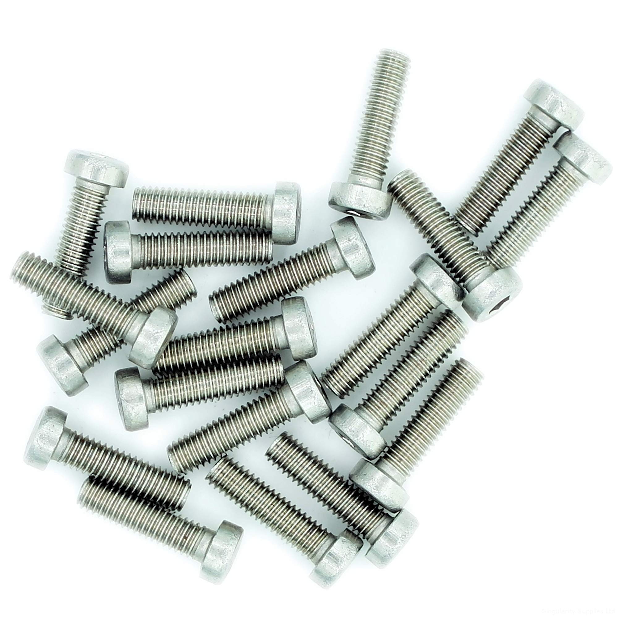 M4 (4mm x 55mm) Hex Socket Cap Screw (Bolt) (Low Head) - Stainless Steel (A2) (Pack of 20)