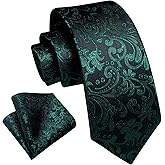 DiBanGu Boys Ties Silk Self-Tied Neckties and Pocket Square Set Kids Ties for Age 8-12 Wedding Party School Uniforms