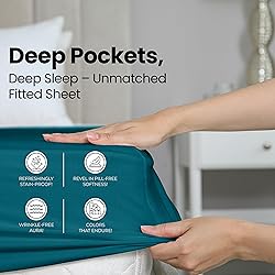 Utopia Bedding Queen Fitted Sheet - Bottom Sheet