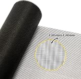 fowong Fly Screen for Windows 120x250 cm Polyester Durable Insect Netting Black view 4