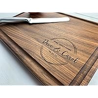 Personalized Cutting Board, Engraved Cutting Board, Couples Gift, Wedding Gift, Engagement Gift, Anniversary Gift, House Warm