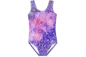 HOZIY Long Sleeve Leotards for Girls Gymnastics Kids Toddler Tumbling Outfits Floral Unicorn Galaxy Rainbow Stripe Pattern
