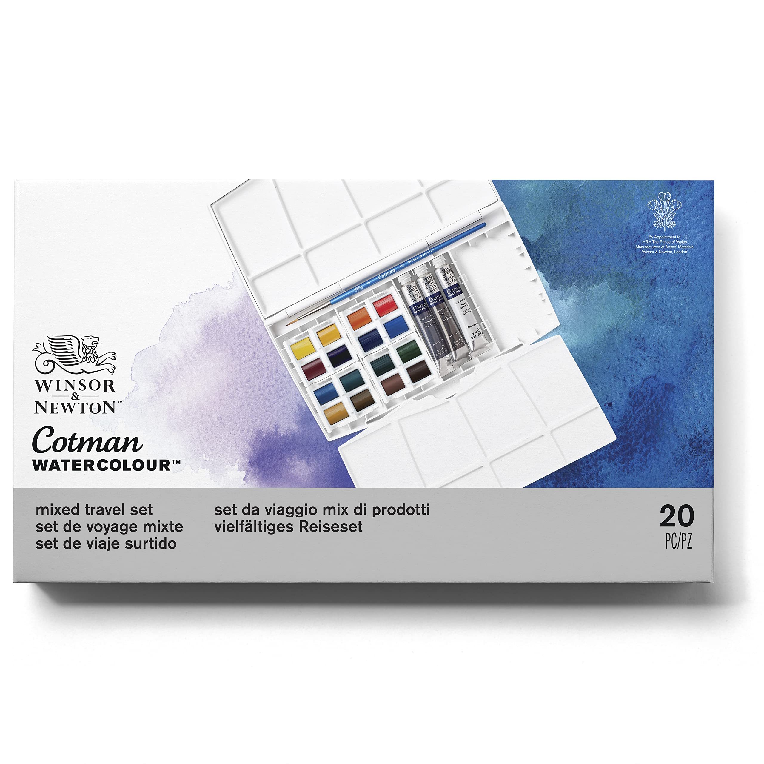 Winsor & Newton Cotman Water Colour Paints - 14 x 1/2 Napf, 16 Colours — image 1