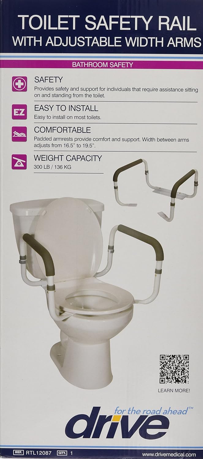 Drive Medical Toilet Safety Rail: Drive Medical (a): Health & Personal Care