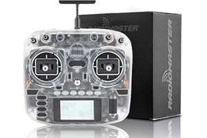 STARDRONE Radiomaster Boxer Transparent Version Radio Transmitter, 2.4GHz ELRS Remote Controller, Hall Gimbal, Preinstalled EdgeTX, STM32F407 Chip,with Gimbal LED,Carry Case