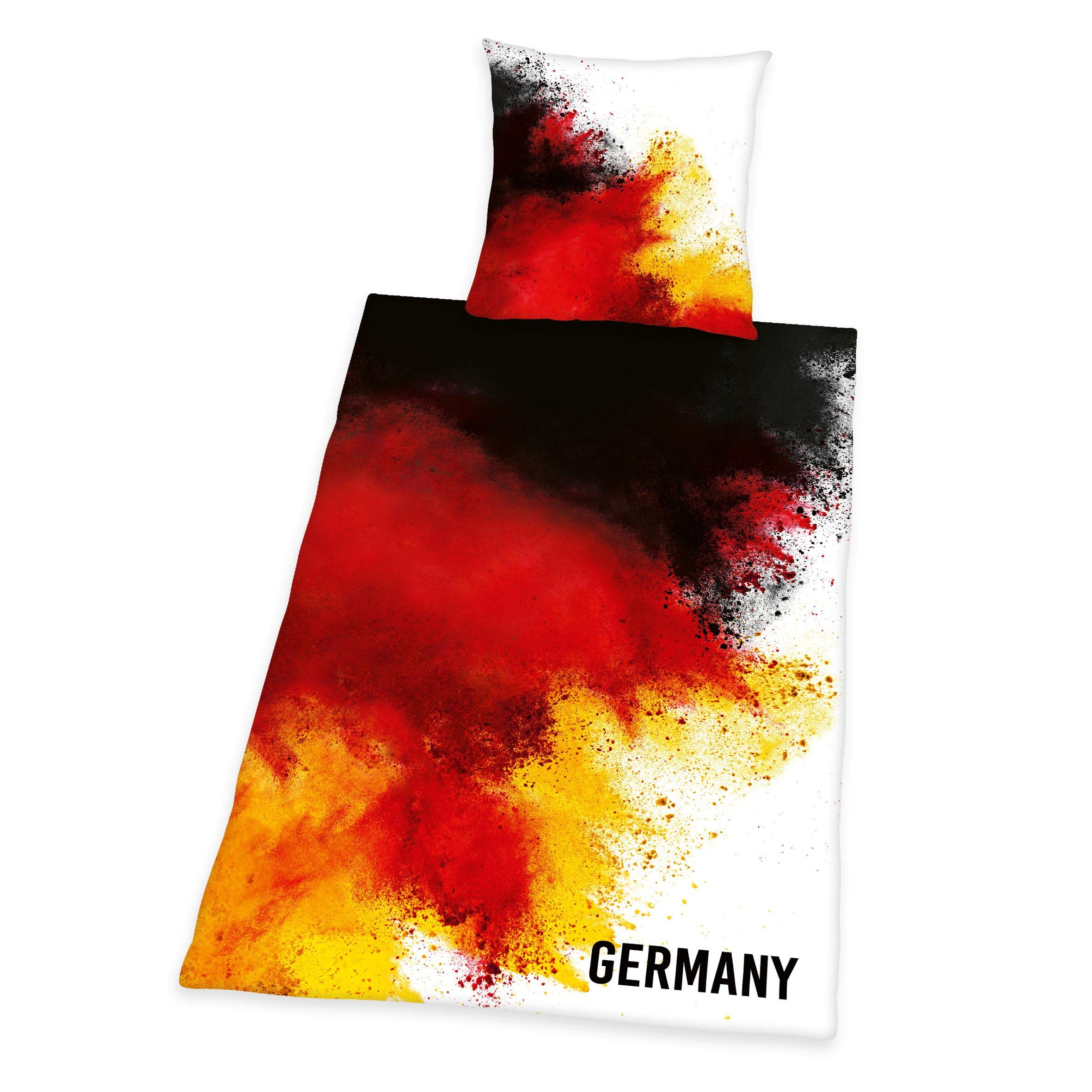 Herding Germany Bedding Set, Pillowcase 80 x 80 cm, Duvet Cover 135 x 200 cm, with smooth-running zip, 100% Cotton/Renforcé, Multicoloured