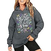 JINTING Christian Hoodie for Women Jesus Bible Verse Sweatshirt Religious Oversized Pullover Inspirational Long Sleeve Top