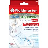 Fluidmaster Flush 'n Sparkle Automatic Toilet Bowl Cleaning System | Cleans with every flush, Includes bleach cartridge, Up to 3 months of hands-free cleaning, Installs in minutes