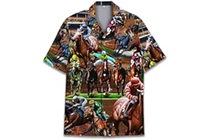 HIHI GLOBAL Neon Alien Hawaiian Shirt for Men Women, Space Shirt Button Down Short Sleeve, Alien Mens Hawaiian Shirts