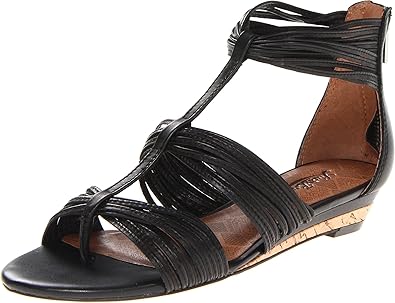 Amazon.com | Lucky Brand Women's Jordyn Sandal, Black, 5 M US | Platforms & Wedges