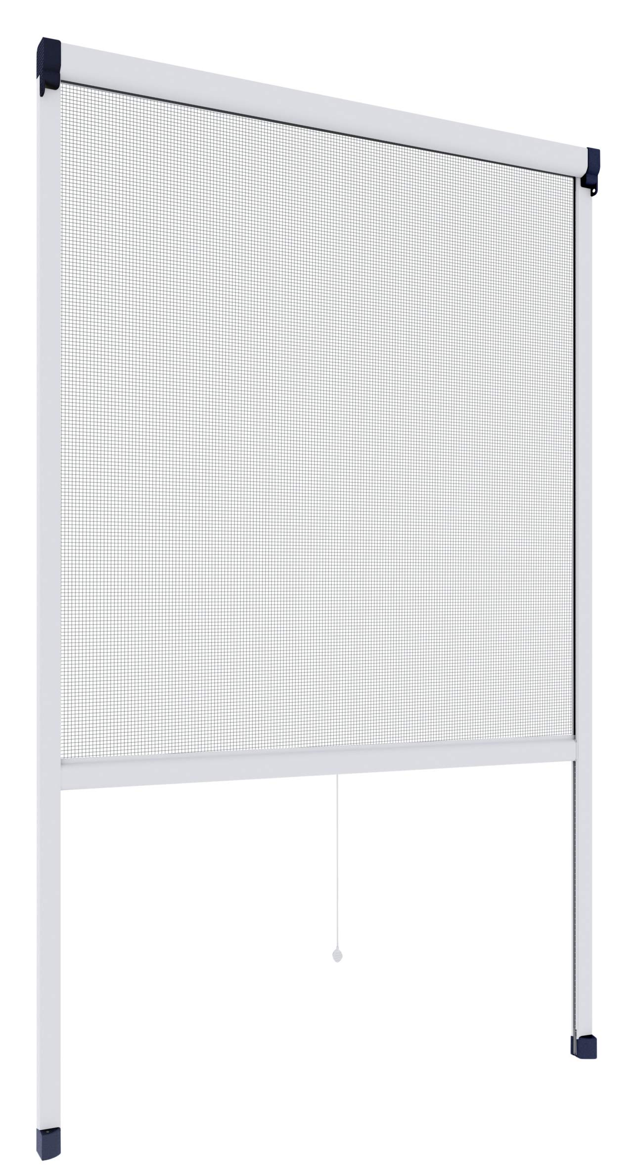 Rhino Insect Screen, Insect Screen, Fly Screen, Aluminium Frame for Windows, Can Be Shortened, White, 130 x 160 cm, 04334