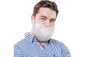 EZGOODZ White Beard Cover 18 Inch. 100 Pack of Polypropylene Beard Guard Covers with Elastic Band. Breathable and Lightweight Disposable Beard Cover Protector. Elastic Beard Covers for Men