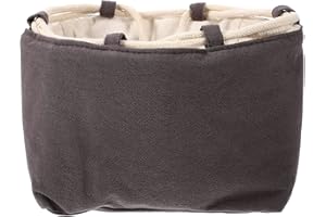 BESTonZON Fashion Dark Grey Teaware Storage Bag Portable Travel Tea Set Teapot Teacup Gaiwan Bag Extra Protection for Teapot Teacups Accessory 19X14CM