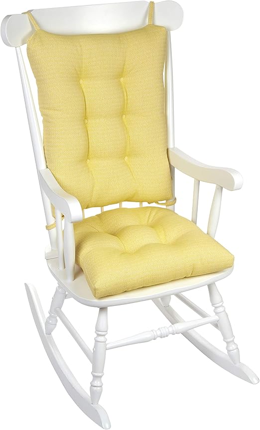 yellow glider chair