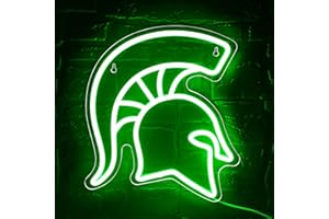 LALAON University Neon Sign for Wall Decor University Football Team Neon Light College Team Logo LED Sign for Man Cave Dormitory Bar Club Birthday Gifts for Sport Fans College Student USB Powered(ZKXD180)