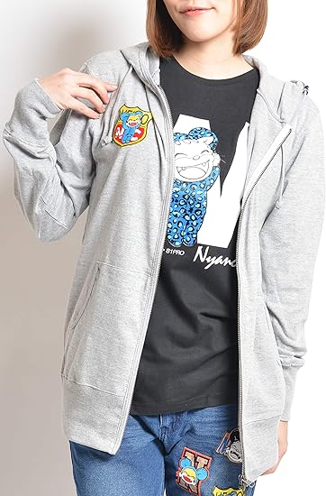 Amazon ニャンちゅう ワッペンジップパーカー 男女兼用 トレーナー パーカー 通販 Amazon ニャンちゅう ワッペンジップパーカー 男女兼用 トレーナー パーカー 通販
