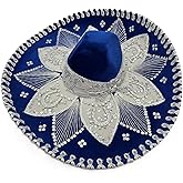 Dark Blue & Silver Mariachi Charro Sombrero