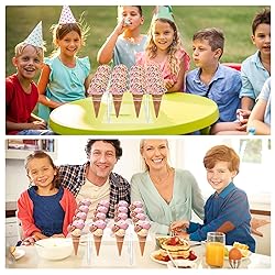 Acrylic Ice Cream Cone Cupcake Stand with 16 Holes