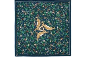 WHTE MOSS The Classic three hares Bandana 100% cotton kerchief, extra soft cotton - for Men & Women