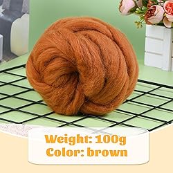 3.53oz Wool Roving Yarn, Wool Felting