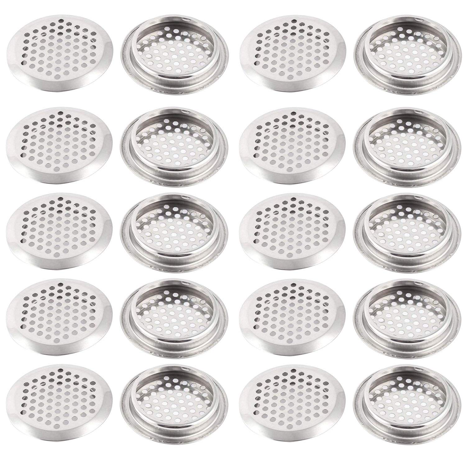 2 1 Inches Round Air Vent Stainless Steel Louver Grille Cover