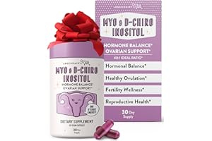 Legendairy Milk Pure Inositol Supplement - Myo Inositol and D-Chiro Inositol Capsules - Ideal 40:1 Ratio - Ovarian & Fertility Support for Women - 30 Day Supply