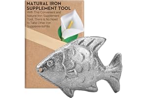 Daxiongmao Iron Fish Cooking Tool to Add Original Iron Supplement to Food and Water, Iron Supplement Tool for Iron Deficiency Vegetarians, Pregnant Women and Children, Mothers Day Gifts