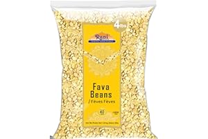 Rani Fava Beans (Split Broad Beans Skinless) 64oz (4lbs) 1.81kg Bulk ~ All Natural | Gluten Friendly | Non-GMO | Kosher | Veg