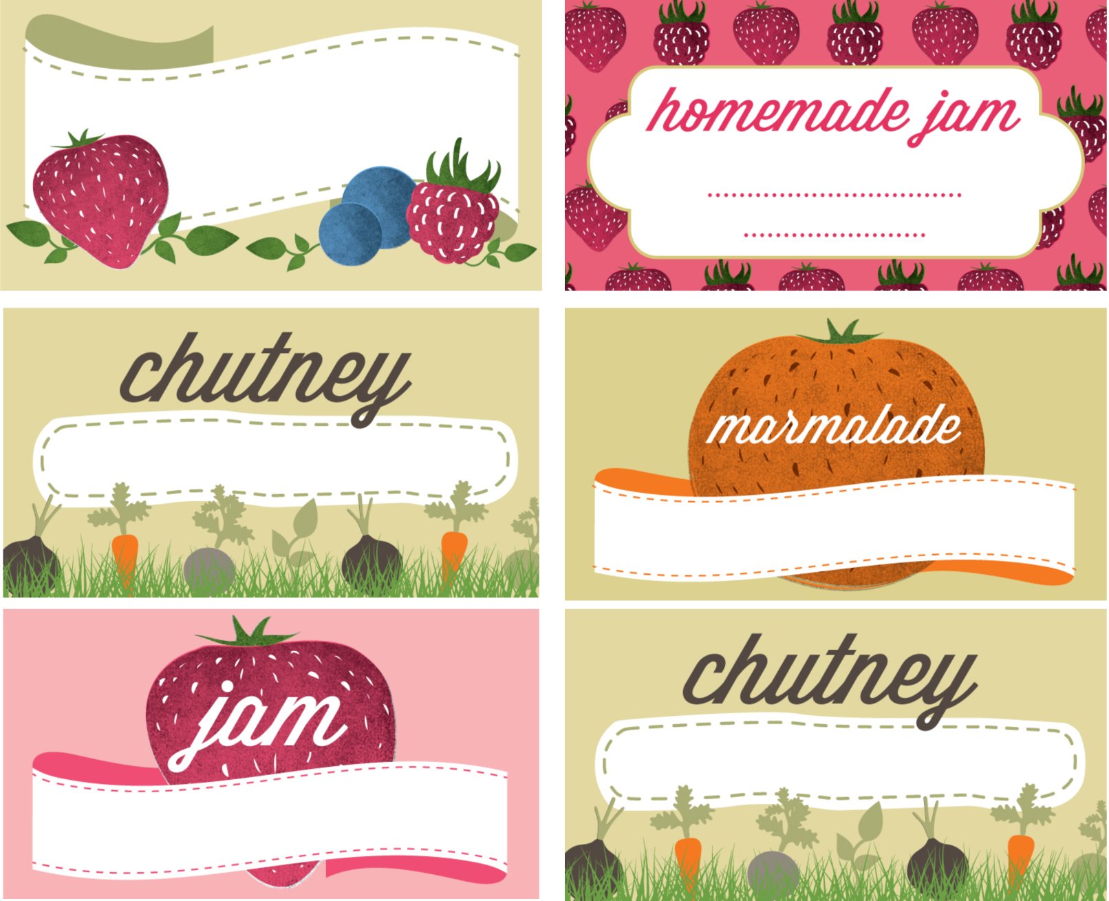 Nutley's Jam & Preserve Jar Labels, Pack of 144