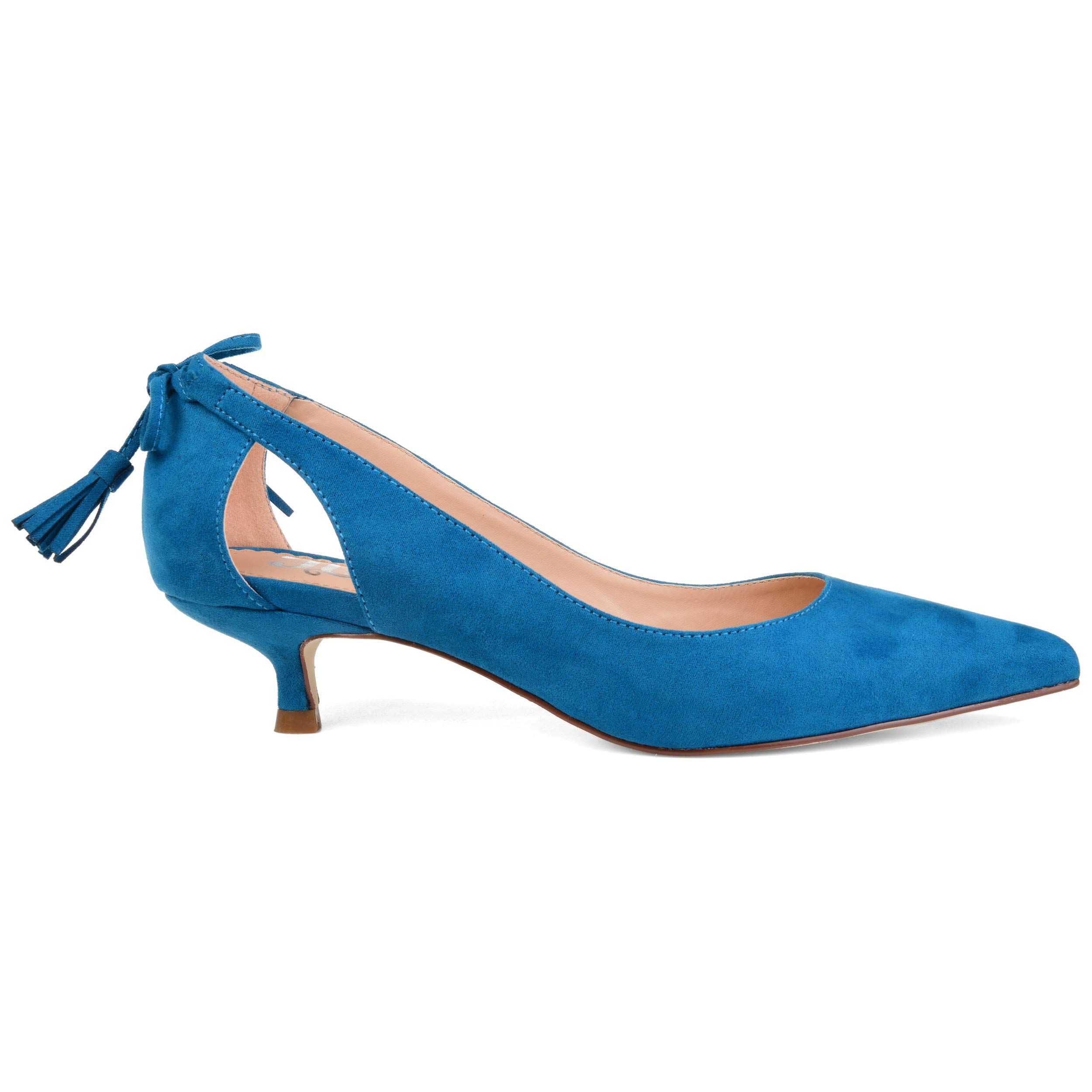 Brinley Co. Womens Pointed Toe Cut-Out Pump