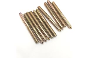HAOZHENG Hanger Bolt M8x80 Double Headed Bolt Self-Tapping Screw for Furniture 10Pcs