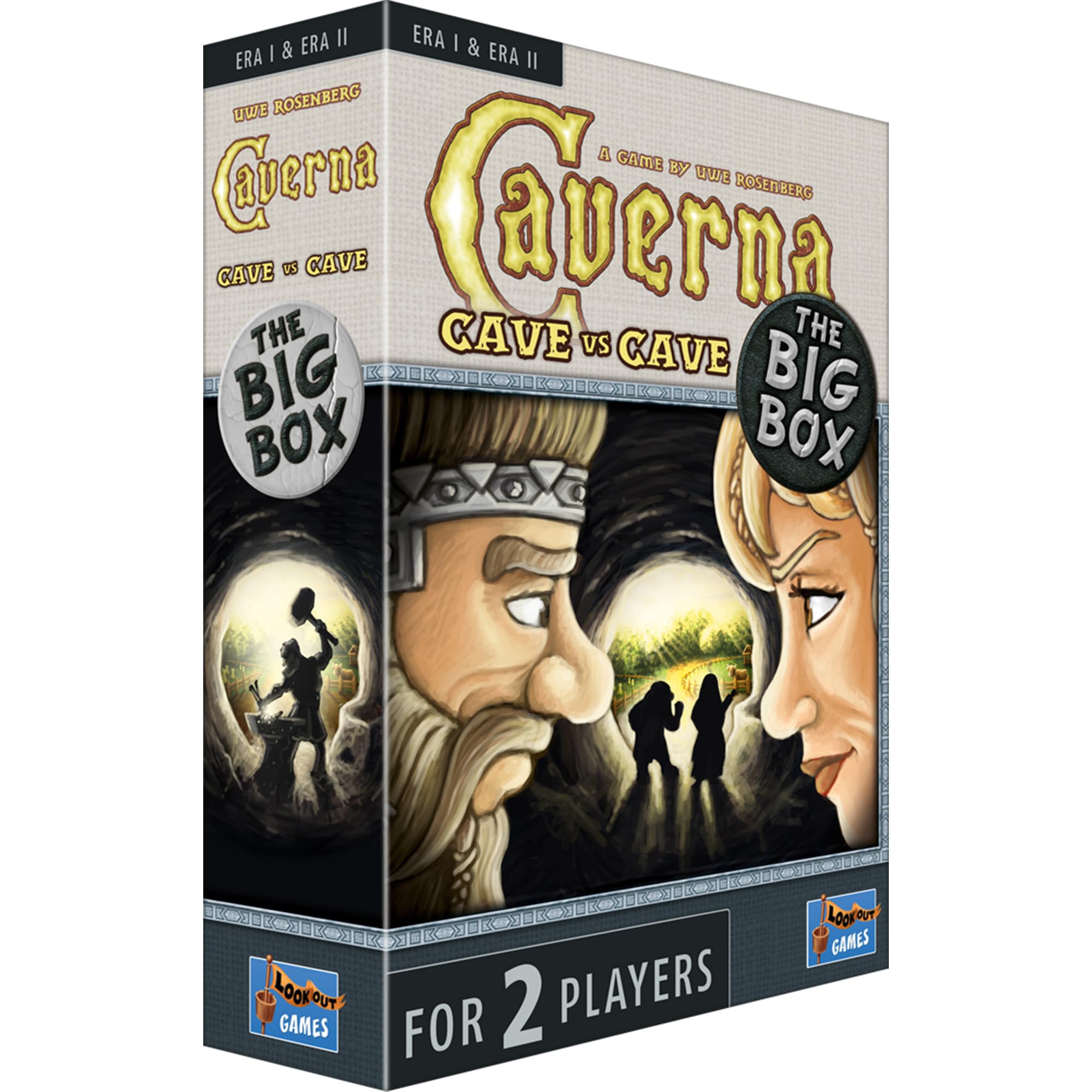Lookout Spiele | Caverna: Cave vs. Cave- The Big Box | Board Game | Ages 12+ | 1-2 Players | 20-40 Minutes Playing Time, Multicolor, LK0144