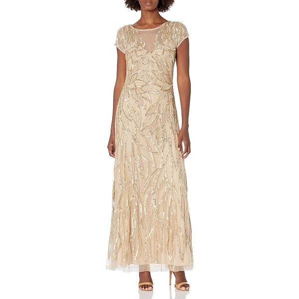 tadashi shoji gold lace dress Miranda Sequin Embroidered Gown Tadashi Shoji Official Online Boutique