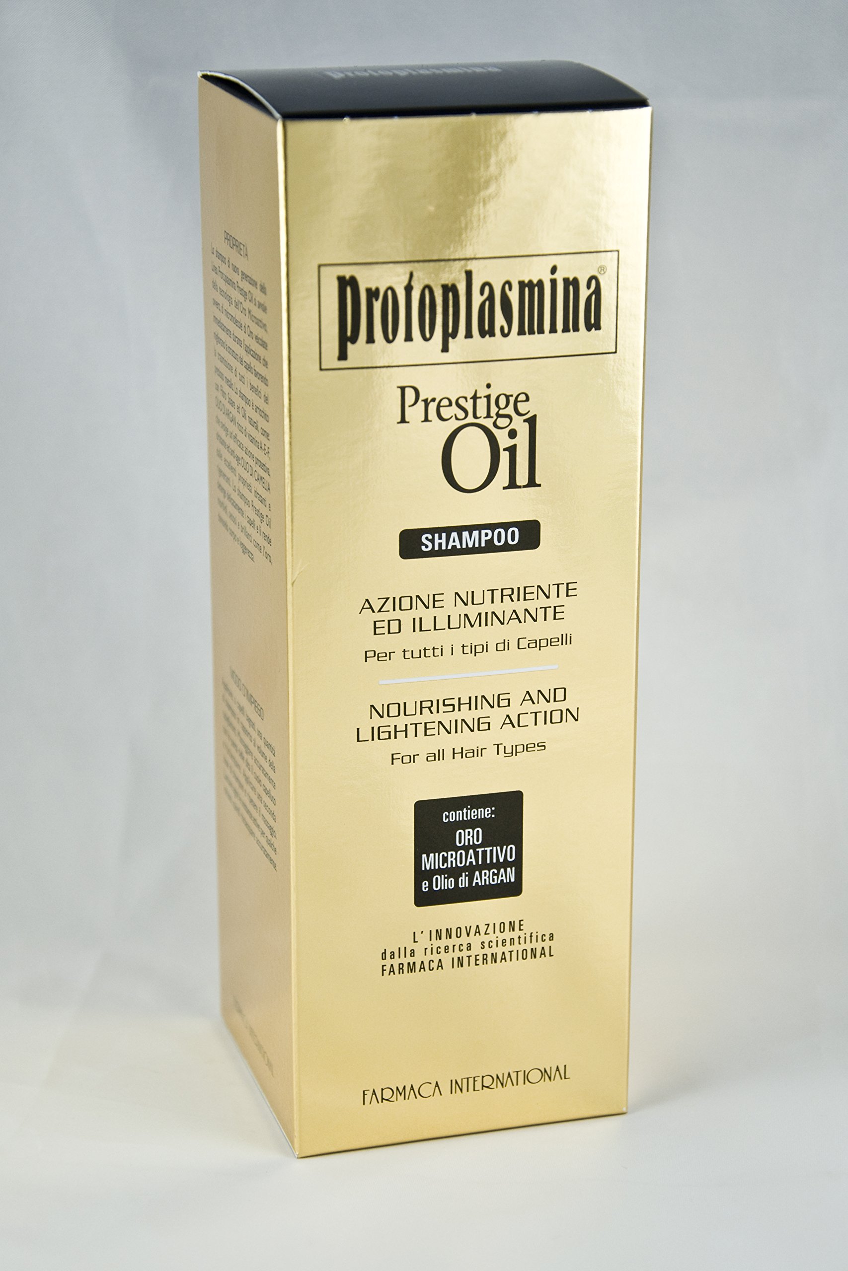 Protoplasmina 300 ml New Format Prestige Oil Shampoo for All Types of Hair, Nutrient.