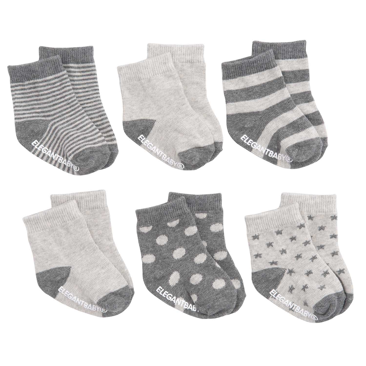 gray baby socks