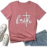 BLACKMYTH Women Faith Cute Tees Graphic T Shirts