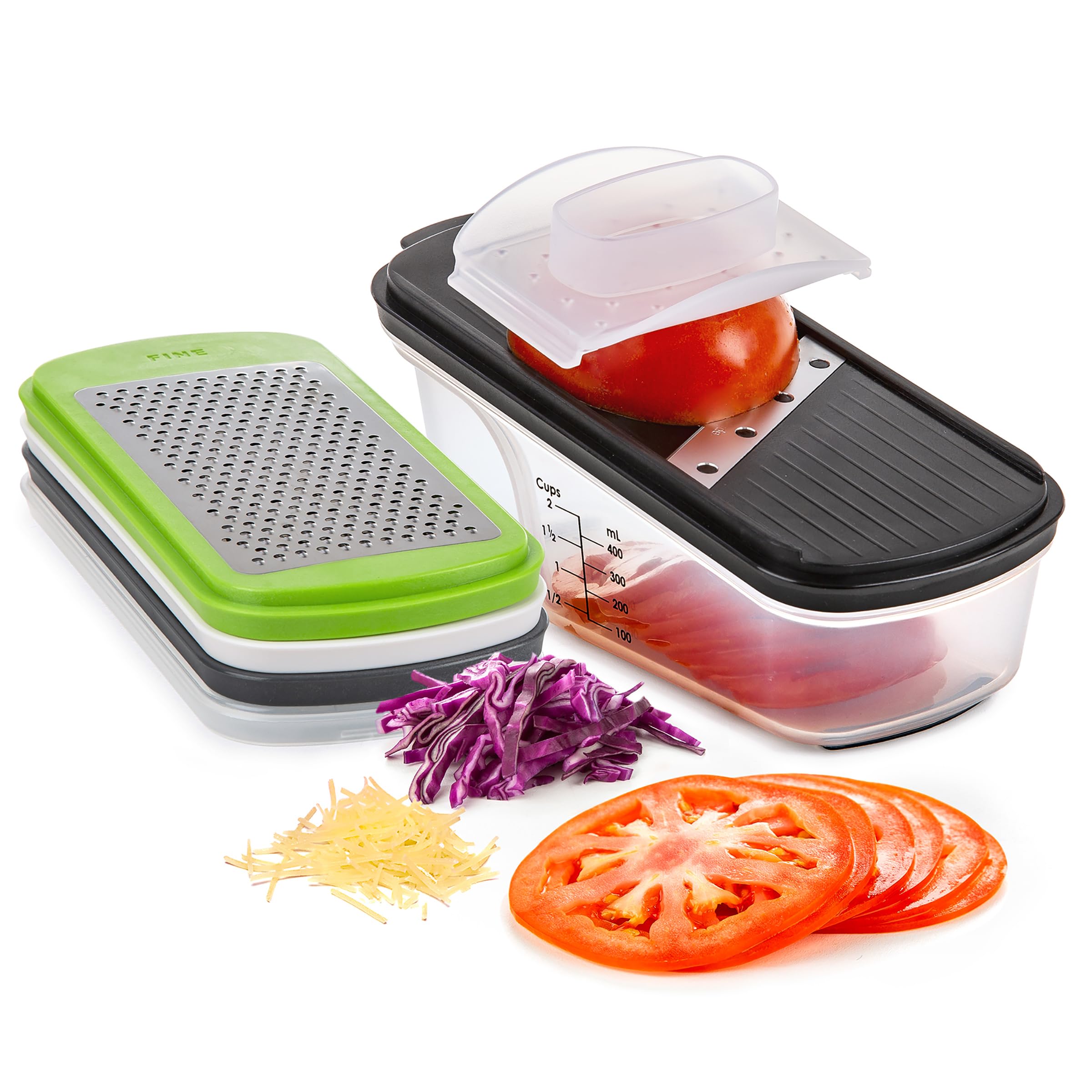 Photo 1 of PrepWorks Grate, Slice & Store Set, One Size, Multi-Color – Versatile Food Prep Set with Storage Containers