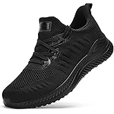 Akk Mens Wide Sneakers - Slip On Memory Foam Walking Shoes Breathable Non Slip Tennis Running Shoe Ultra Lightweight Comfortable Workout Gym Jogging and Casual Sports