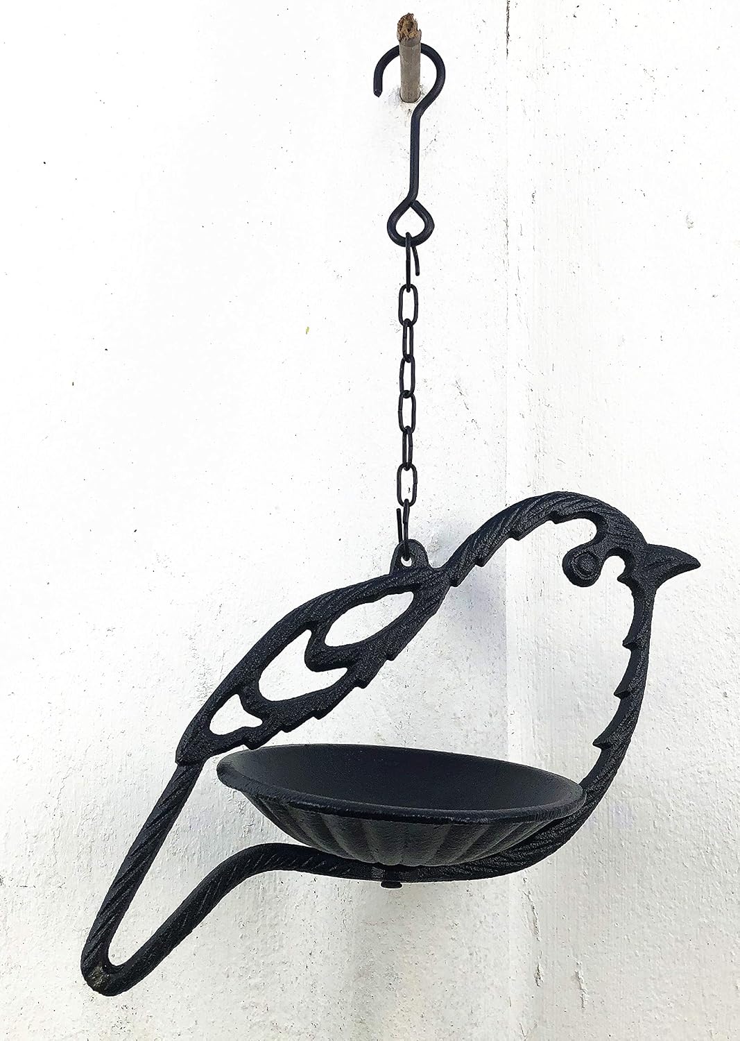 spring life Cast Iron Wild Bird Shape Hanging Feeder Garden Decoration in 2 colours (Black) - Image 4