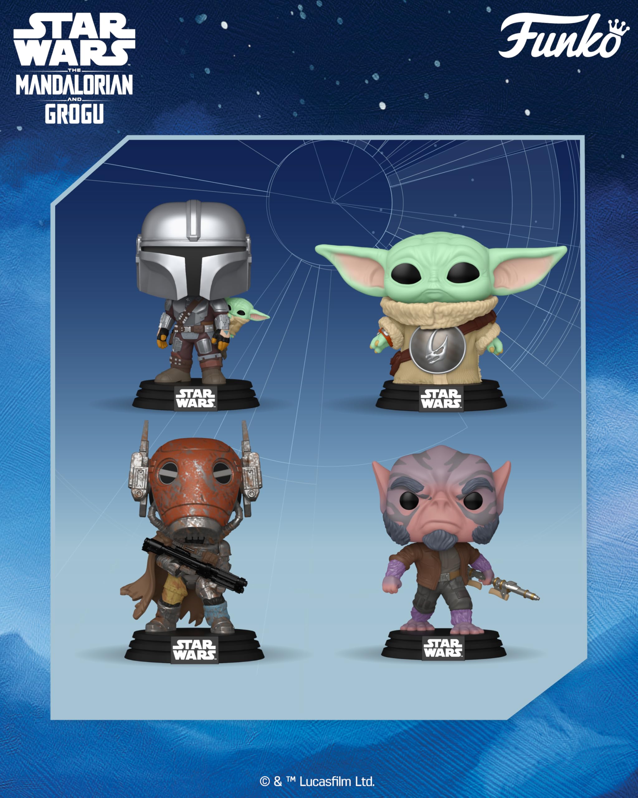Funko POP! Star Wars: The Mandalorian and Grogu - Grogu - Sammelbare Vinylfigur - Geschenkidee - Offizielles Merchandise - Spielzeug für Kinder & Erwachsene - Modellfigur für Sammler 3